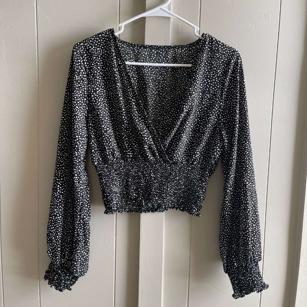 Boutique cropped long sleeve